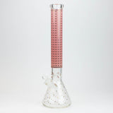 17.5" Star 7 mm glass water bong_1