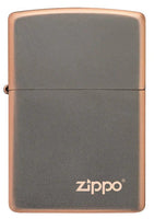 Zippo 49839ZL Rustic Bronze with Zippo logo_1