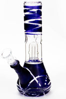 8" single dome percolator glass water bong_10