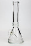 10" colored soft glass water bong_9