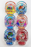 Skull shape glass ashtray Box of 6_5