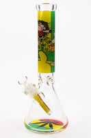 13.5" Rasta Man / 7 mm / classic beaker glass bong_5