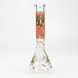 10" RM decal Glow in the dark glass water bong_1