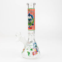 10" RM decal Glow in the dark glass water bong_10