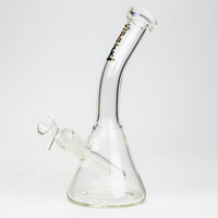 10" SPARK beaker thick glass bent neck water bong_4