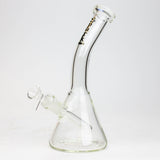 10" SPARK beaker thick glass bent neck water bong_4