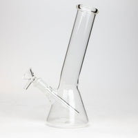 8" Clear glass beaker water bong_1