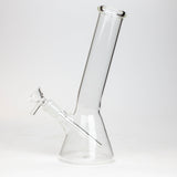 8" Clear glass beaker water bong_1