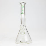 10" SPARK beaker thick glass bent neck water bong_7