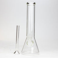 8" Clear glass beaker water bong_5