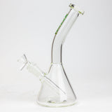 10" SPARK beaker thick glass bent neck water bong_8