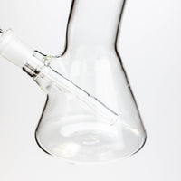 8" Clear glass beaker water bong_3